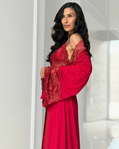 Conjunto Guerlain L'Or Camisola Longa + Robe + Calcinha | Última unidade