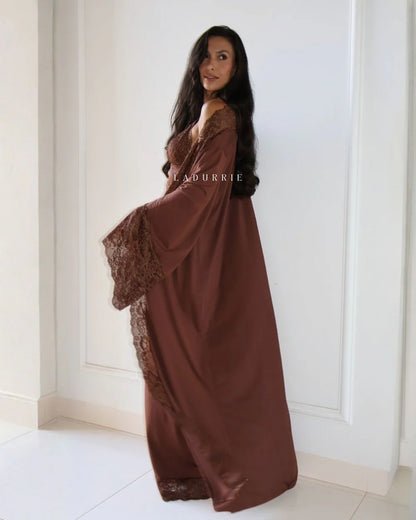 Conjunto Noix Royale Camisola Longa + Robe + Calcinha